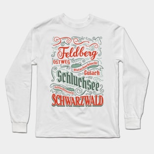 Schwarzwald Motiv zum Wandern Long Sleeve T-Shirt